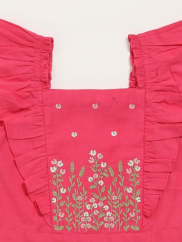 Utsa Kids Pink Blouse (8 -14yrs)