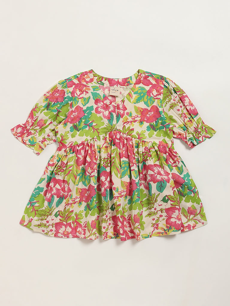 Utsa Kids Multicolor Printed Top (8 -14yrs)