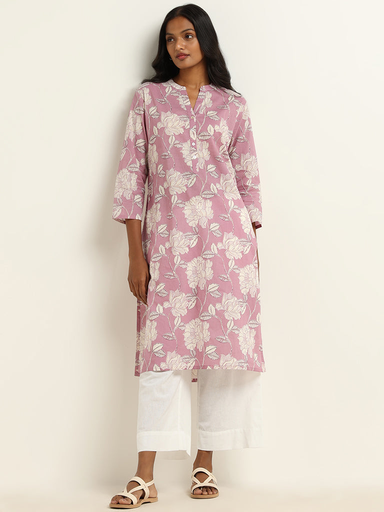 Utsa Lilac Printed Kurta