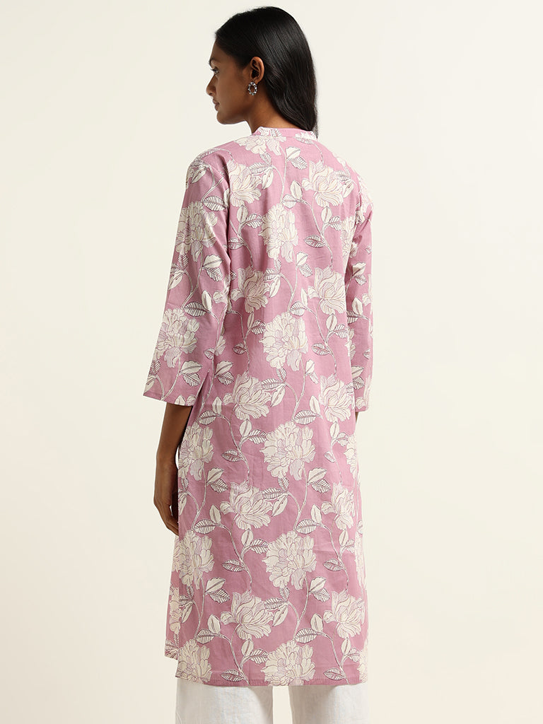 Utsa Lilac Printed Kurta