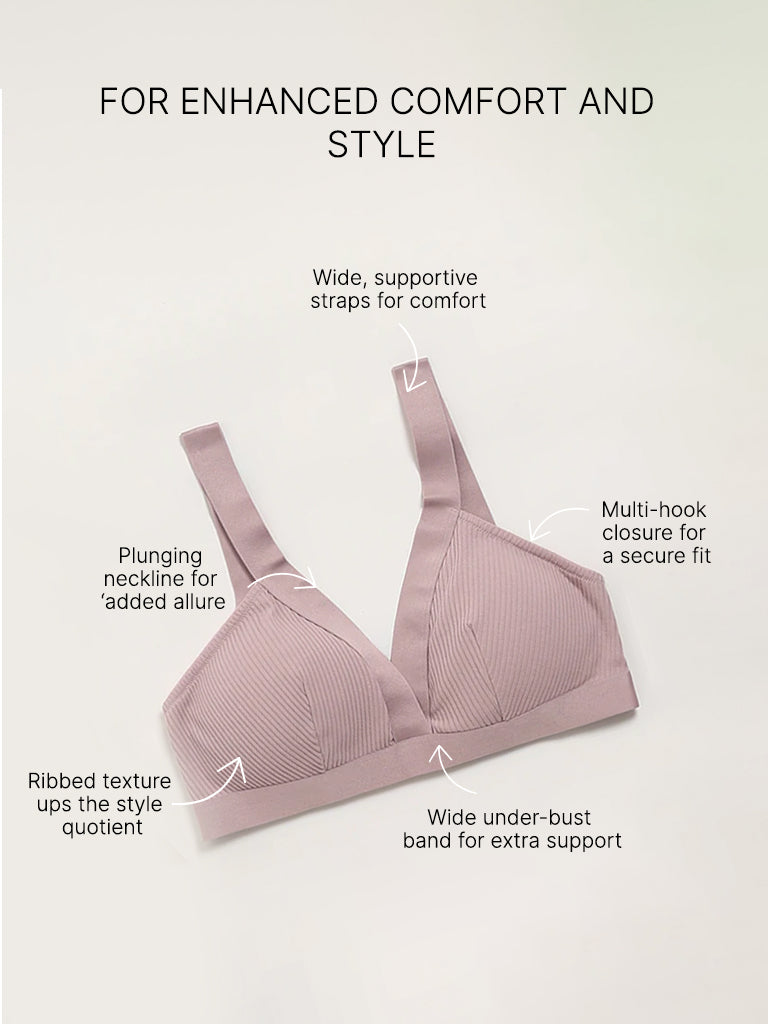 Superstar Pink Plunge Bra