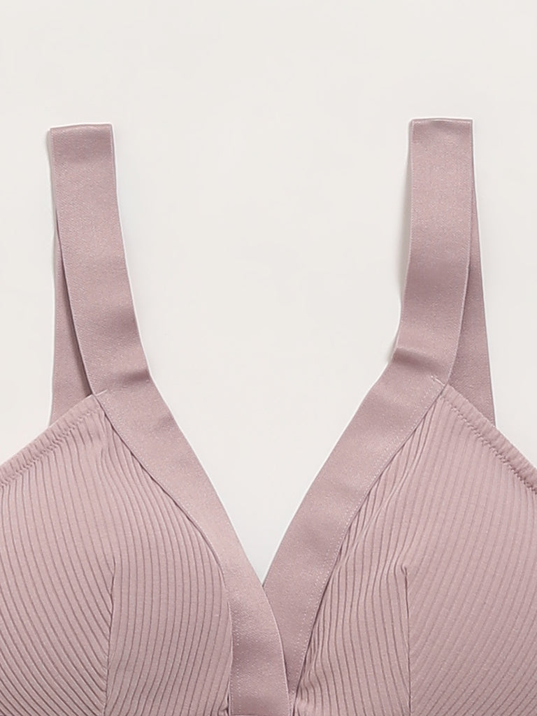 Superstar Pink Plunge Bra