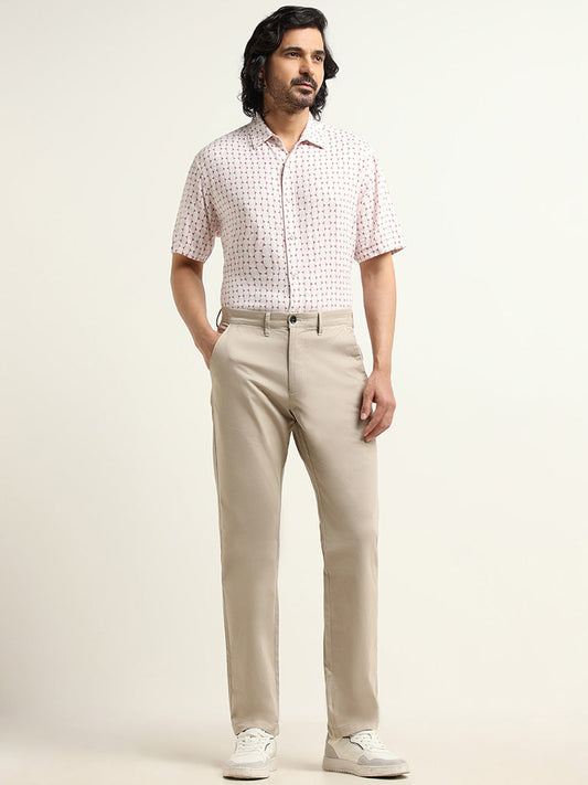 Ascot Beige Relaxed Fit Chinos