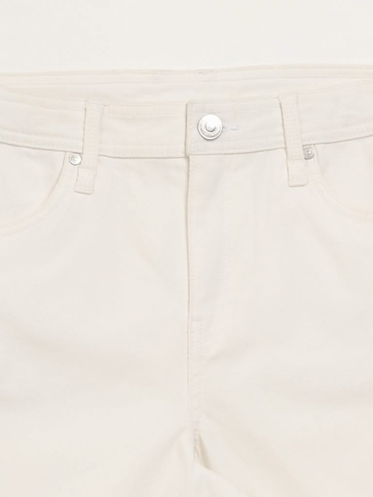 Y&F Kids Off-White Cargo Shorts