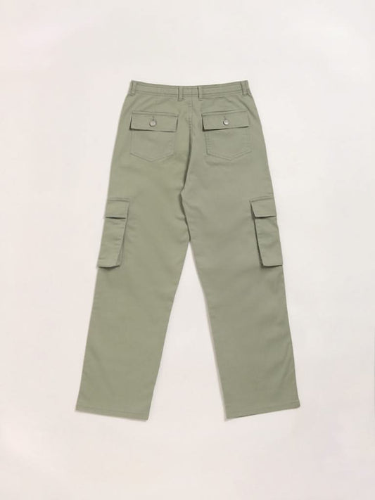 Y&F Kids Olive Cargo Trousers