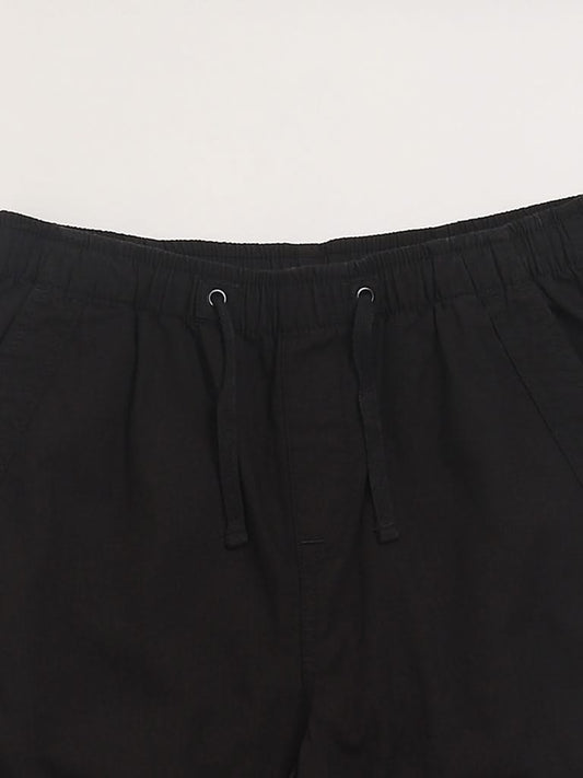 Y&F Kids Black Parachute Pants