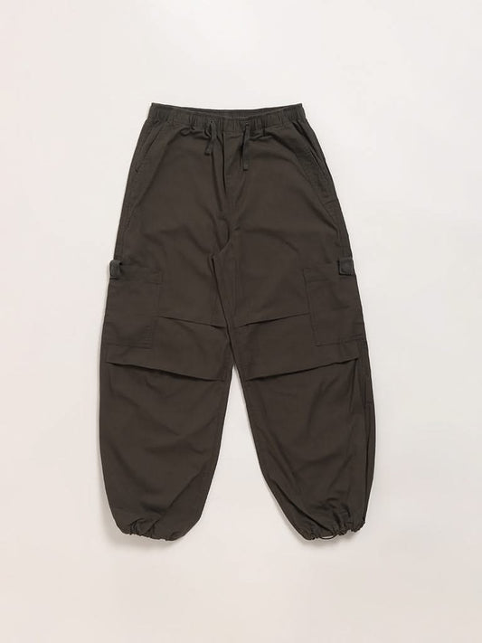 Y&F Kids Olive Parachute Pants