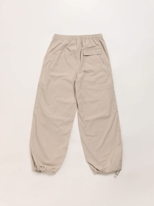 Y&F Kids Beige Parachute Pants