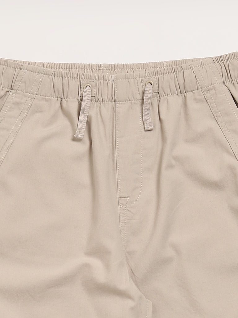 Y&F Kids Beige Parachute Pants