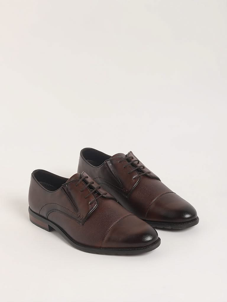 SOLEPLAY Brown Lace-Up Shoes