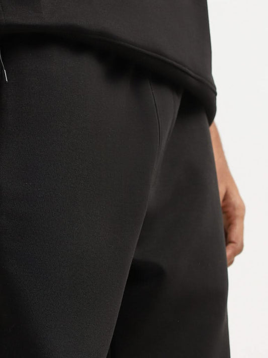 Studiofit Black Relaxed Fit Track Pants