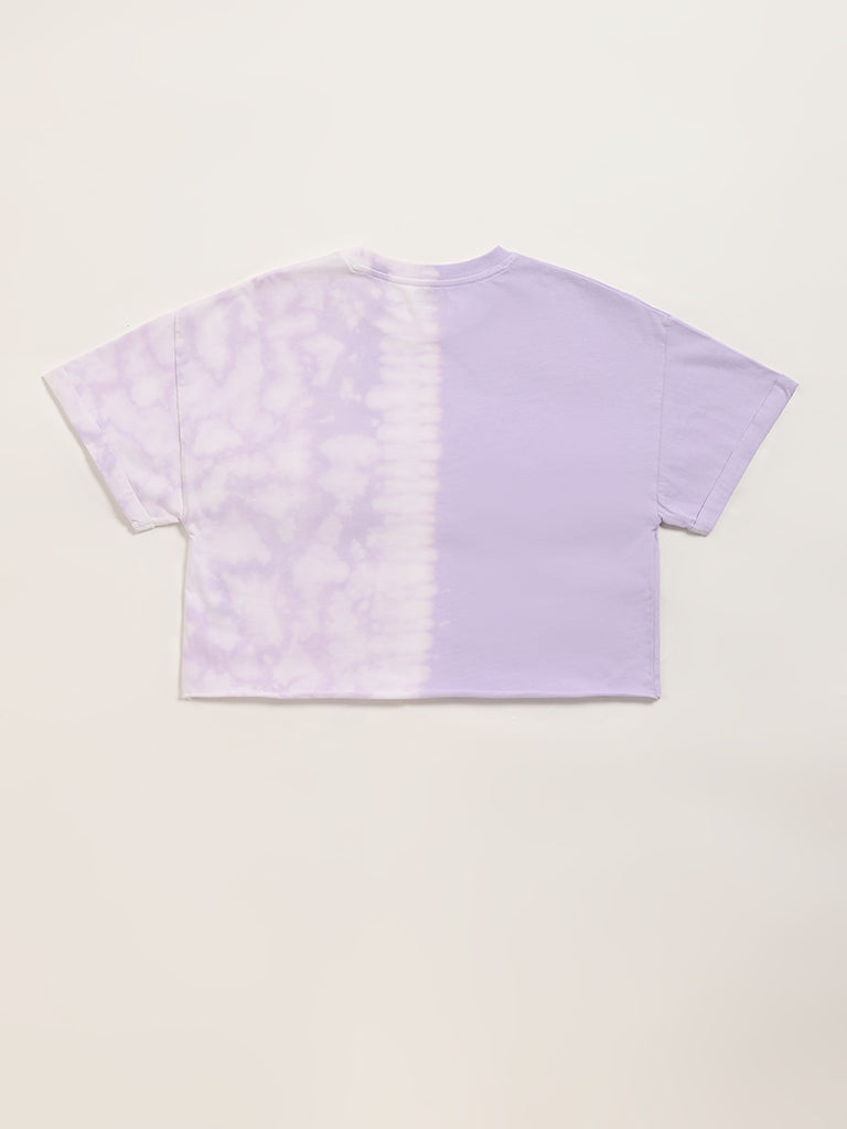 Y&F Kids Lavender Crop T-Shirt