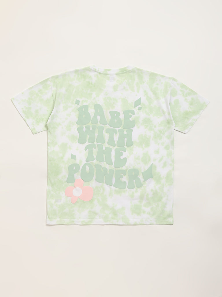 Y&F Kids Green Tie-Dye T-Shirt