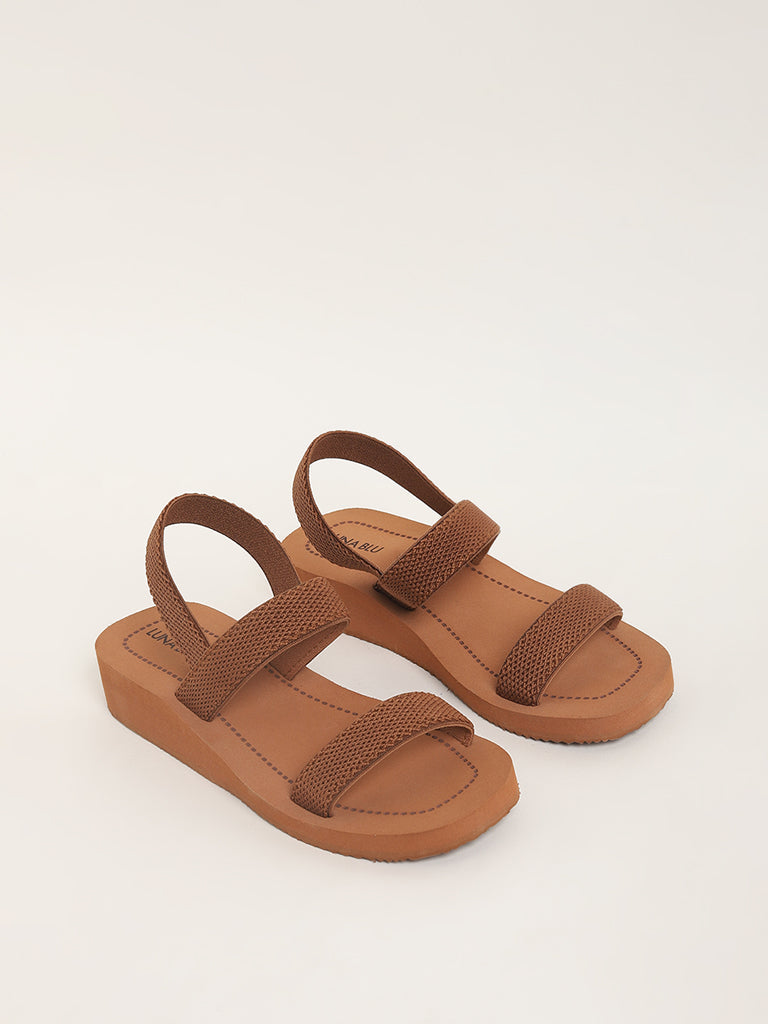 LUNA BLU Brown Strappy Flip Flop