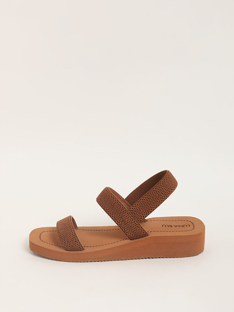 LUNA BLU Brown Strappy Flip Flop