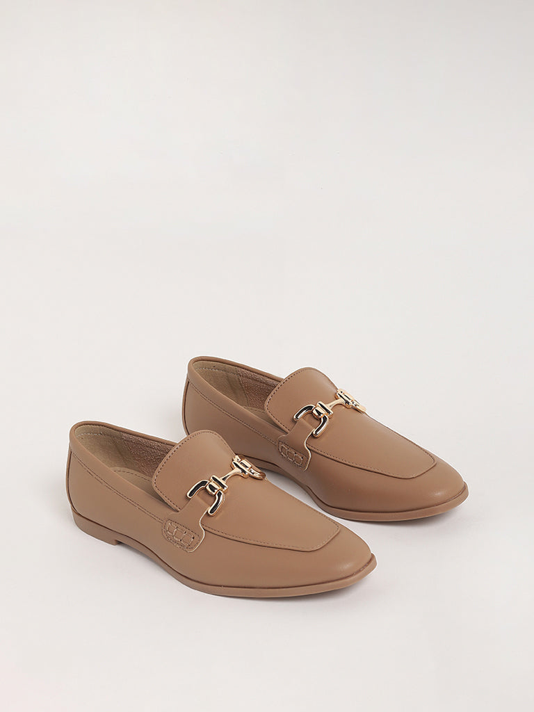 LUNA BLU Beige Loafers