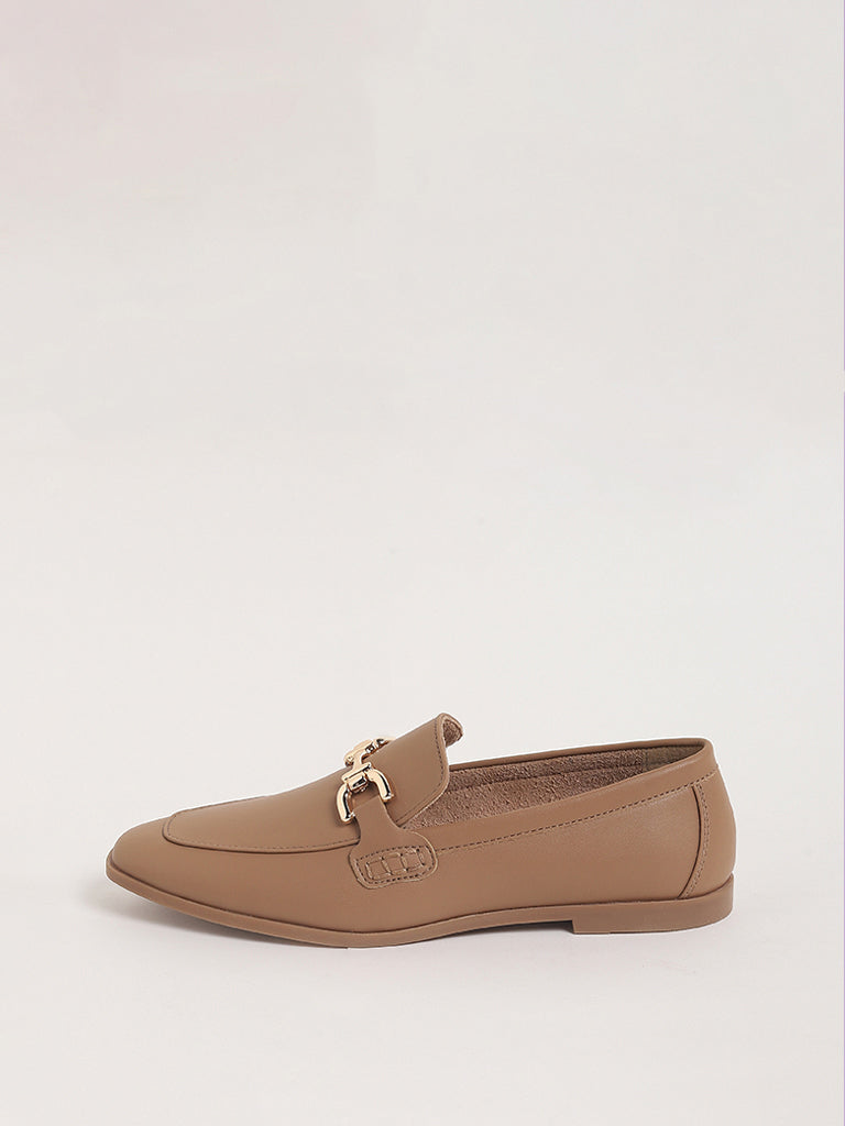 LUNA BLU Beige Loafers