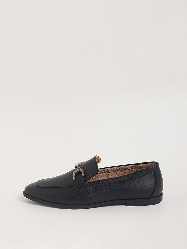 LUNA BLU Black Loafers