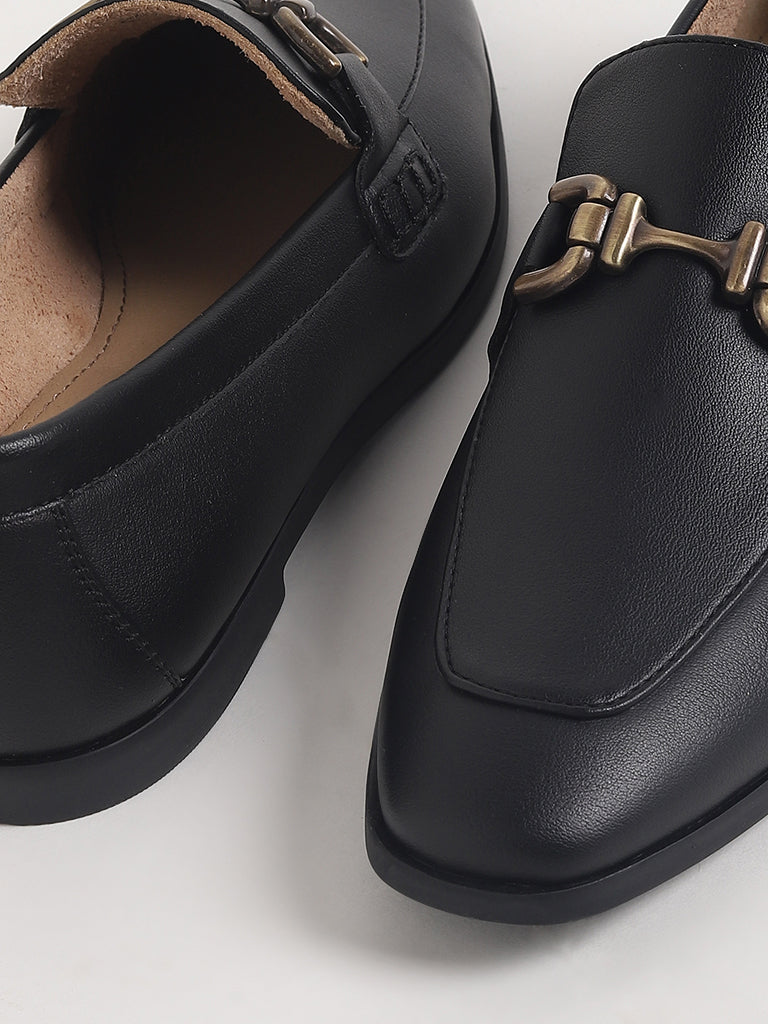 LUNA BLU Black Loafers