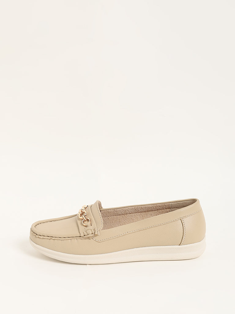 LUNA BLU Beige Loafers