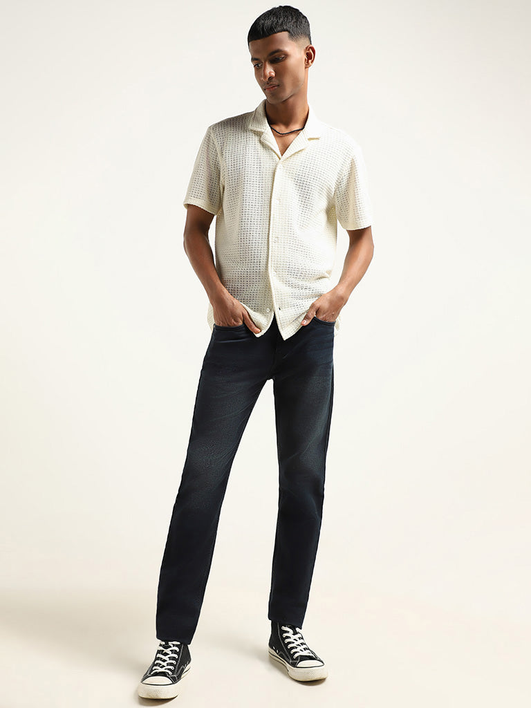 Nuon Blue Slim - Fit Mid - Rise Jeans