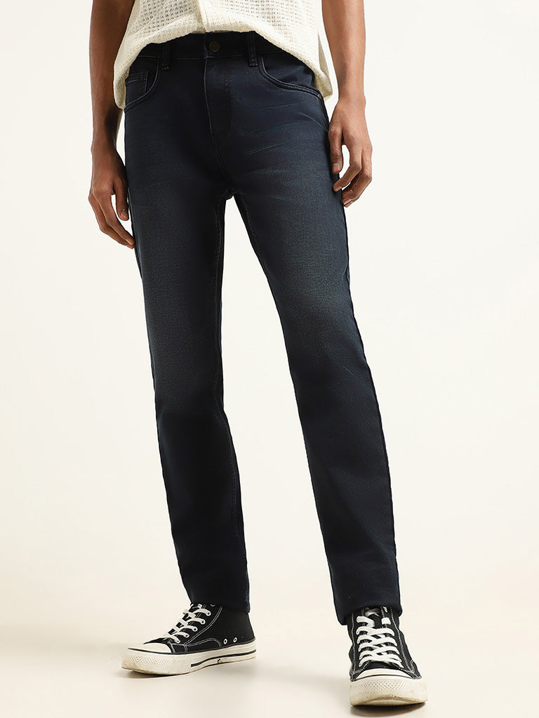 Nuon Blue Slim - Fit Mid - Rise Jeans