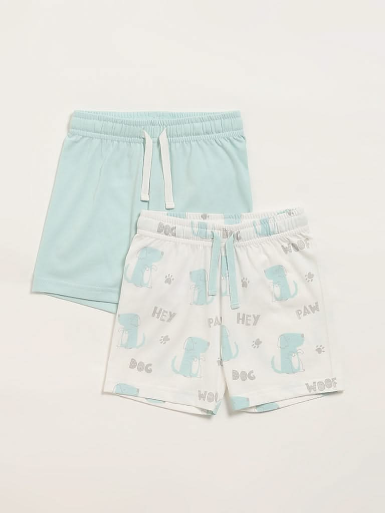 HOP Baby Multicolour Shorts - Pack of 2