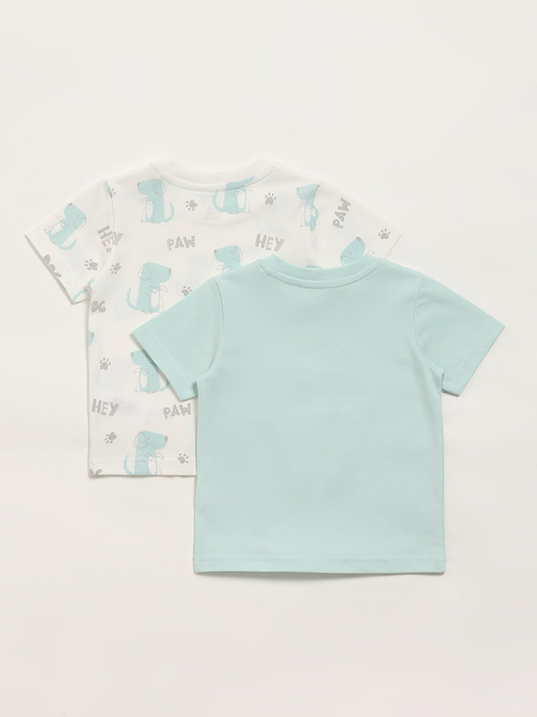 HOP Baby Multicolour T-Shirt - Pack of 2