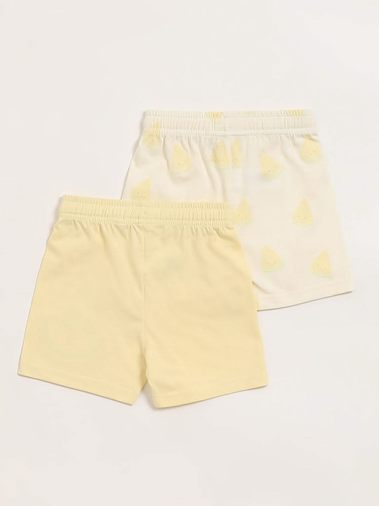 HOP Baby Multicolor Printed Shorts - Pack of 2