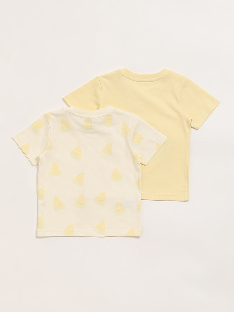 HOP Baby Multicolor Printed T-Shirt - Pack of 2