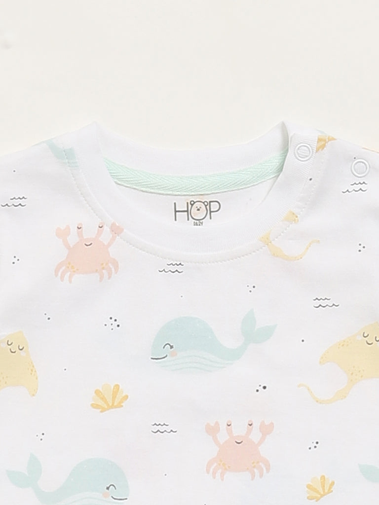 HOP Baby Multicolor Printed T-Shirt - Pack of 2