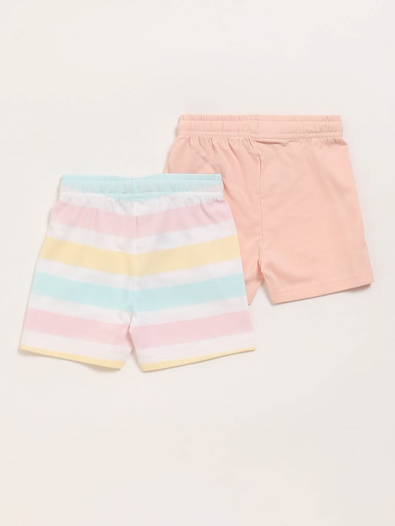 HOP Baby Multicolour Shorts - Pack of 2