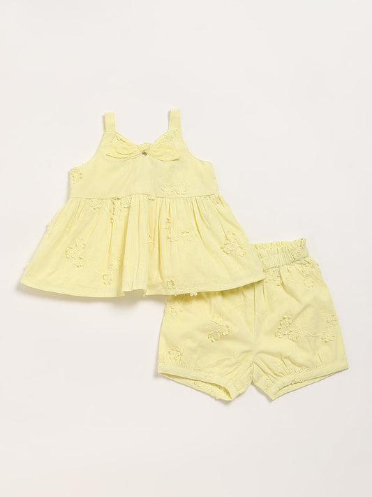 HOP Baby Yellow Top with Shorts