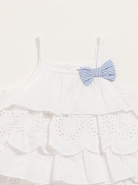 HOP Baby White Top with Shorts