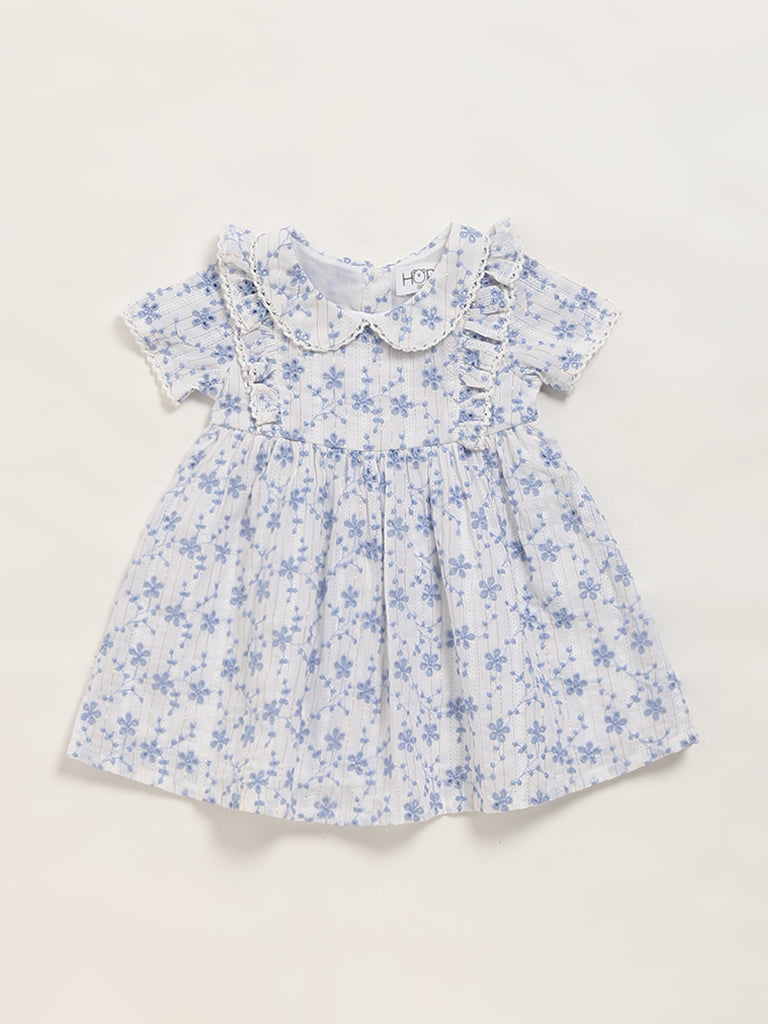 HOP Baby White Floral Dress