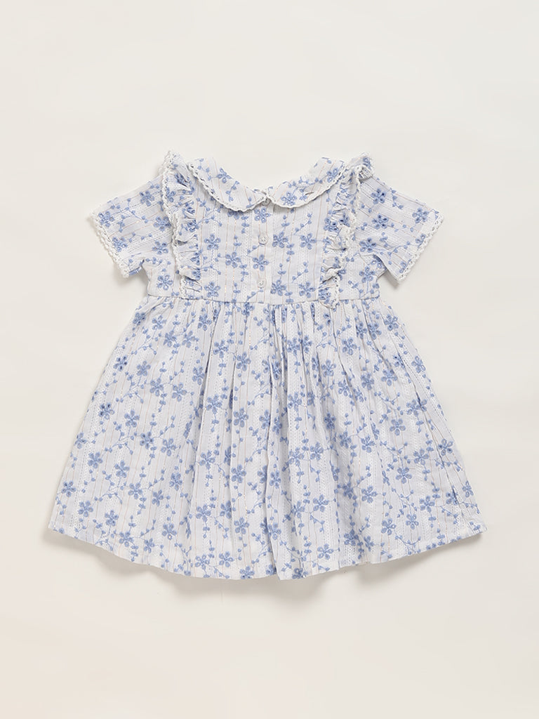 HOP Baby White Floral Dress