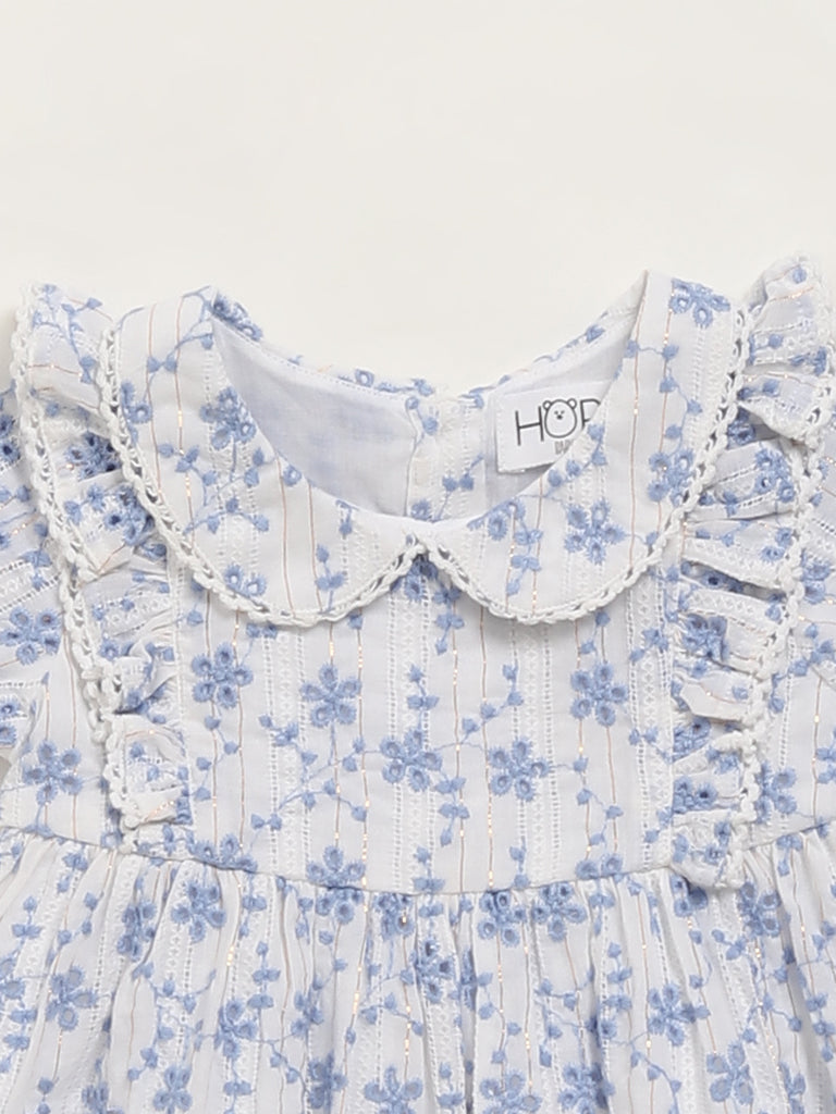 HOP Baby White Floral Dress