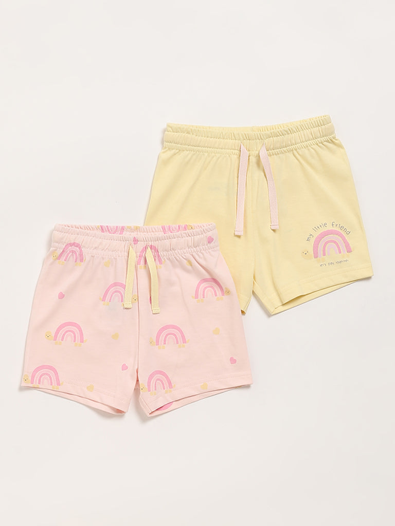 HOP Baby Multicolour Shorts - Pack of 2