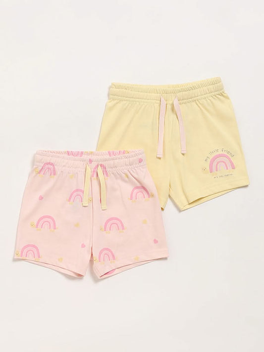 HOP Baby Multicolour Shorts - Pack of 2