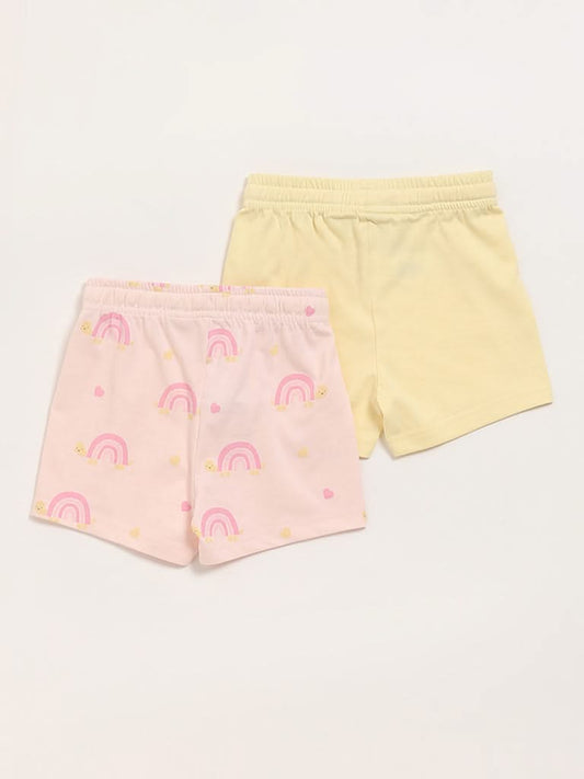 HOP Baby Multicolour Shorts - Pack of 2