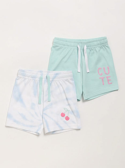 HOP Baby Multicolour Shorts - Pack of 2