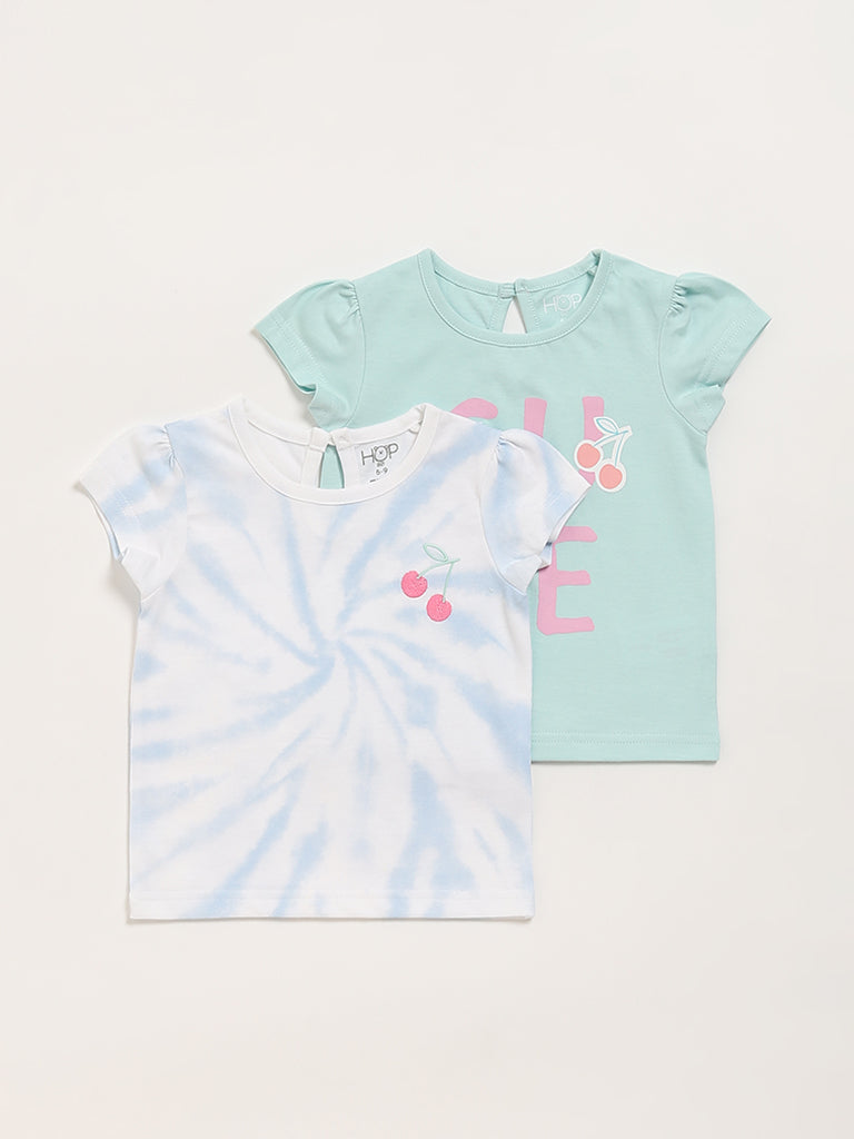 HOP Baby Multicolour T-Shirt - Pack of 2