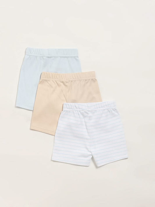 HOP Baby Multicolor Shorts - Pack of 3