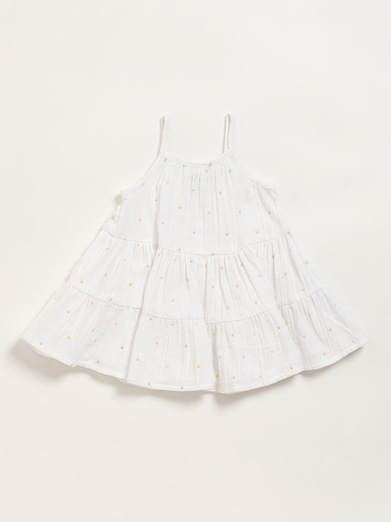 HOP Baby White Flared Dress