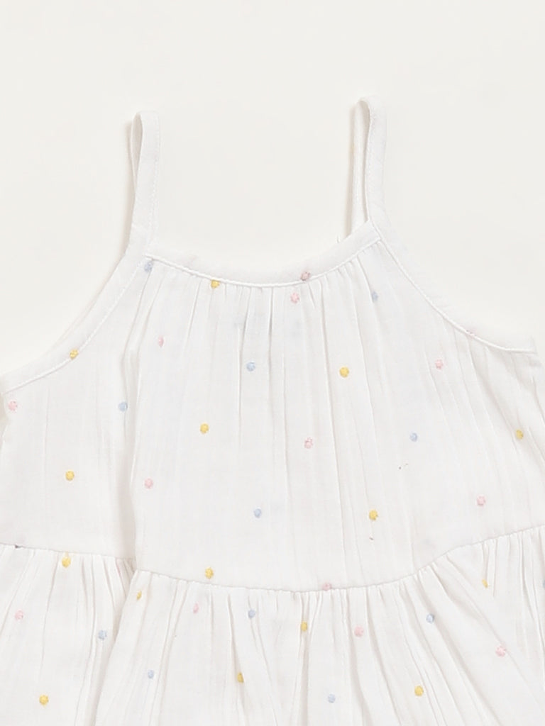 HOP Baby White Flared Dress