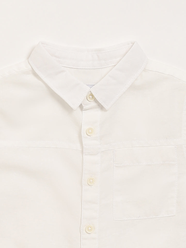 HOP Kids Plain White Shirt