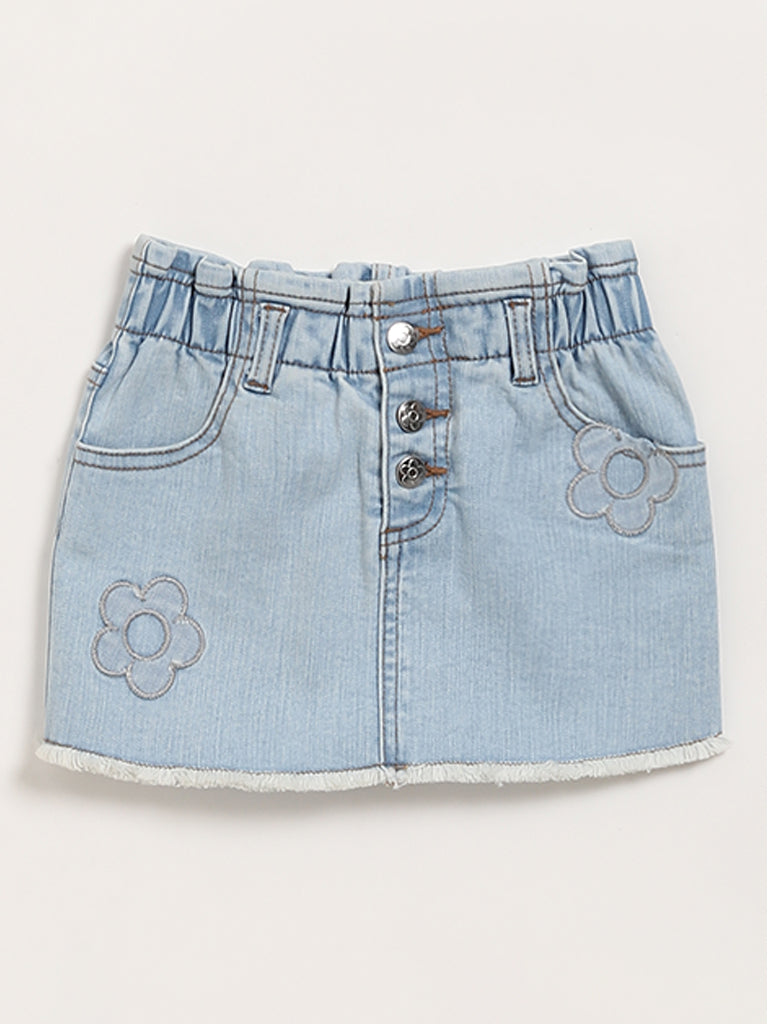 HOP Kids Blue Denim Skirt