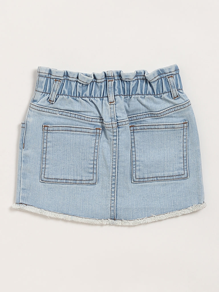 HOP Kids Blue Denim Skirt