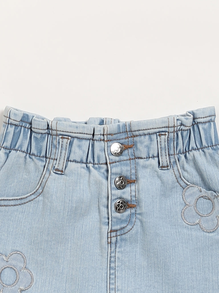 HOP Kids Blue Denim Skirt