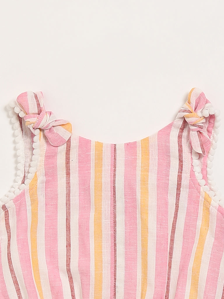 HOP Kids Pink Striped Top